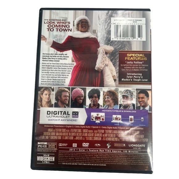 Tyler Perry’s “A Madea Christmas” The Movie Good Used Condition No Scratches - Picture 3 of 4